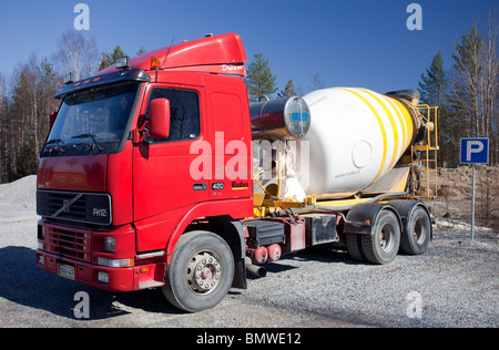 Beton Transport LKW, Finnland Stockfoto