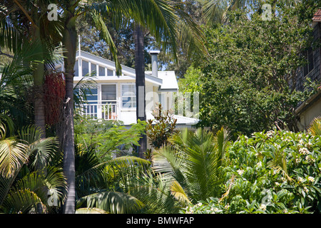 australischen Strandhaus in der Vorstadt von Avalon/Clareville auf Sydneys Nordstrände Stockfoto