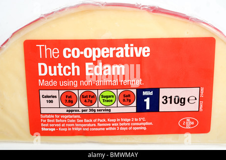 Die Co-Operative holländischen Edamer Käse Stockfoto
