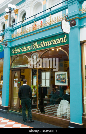 Victorian Restaurant und Tee Zimmer äußere Great Western Arcade Birmingham England UK Mitteleuropa Stockfoto