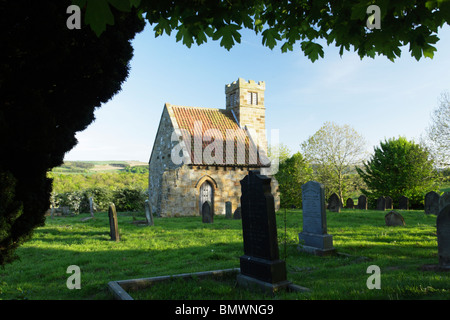 St.-Andreas Kirche Upelatham, als die kleinste Kirche in Großbritannien, sondern in 6 m x 4 m ist es sehr oft falsch beschrieben zu schließen Stockfoto