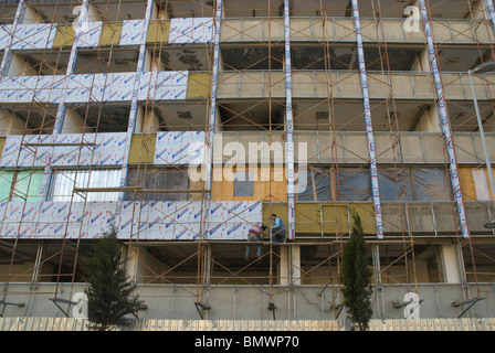 Gerüstbau Cihangir Bezirk Beyoglu-Istanbul-Türkei-Europa Stockfoto