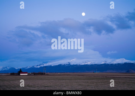 2010 vulkanische Eruption am Fimmvörðuháls, Südisland. Stockfoto