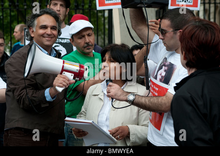 Ein Gesetz für alle anti-Scharia Demonstration, Whitehall, London, UK, 20. Juni 2010 Stockfoto