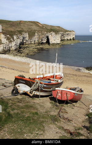 NORD-LANDUNG.  FLAMBOROUGH KOPF.  YORKSHIRE.  ENGLAND.  UK Stockfoto