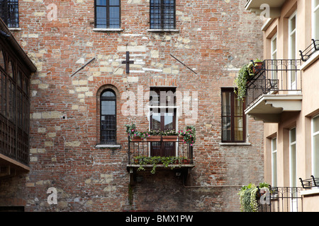 Hof am Casa de Giulietta (Julias Haus) in Verona, Italien Stockfoto