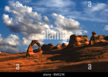 Delicate Arch im Arches National Park im südöstlichen Utah USA Stockfoto