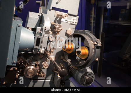 Durham Gala Theater und Kino Vorführraum Stockfoto