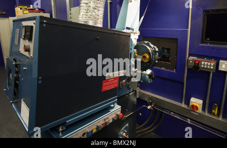 Durham Gala Theater und Kino Vorführraum Stockfoto