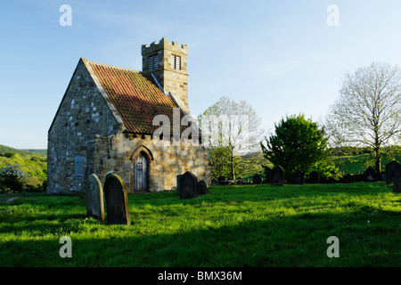 St.-Andreas Kirche Upelatham, als die kleinste Kirche in Großbritannien, sondern in 6 m x 4 m ist es sehr oft falsch beschrieben zu schließen Stockfoto