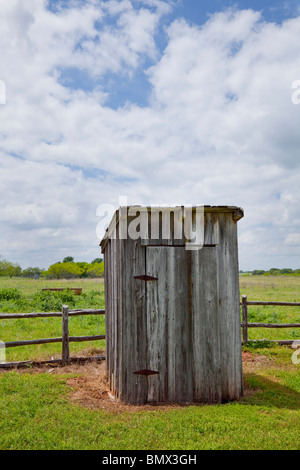 Ein Nebengebäude an der Geburtsstätte des Lyndon Bains Johnson National historic Park in der Nähe von Johnson City, Texas, USA. Stockfoto