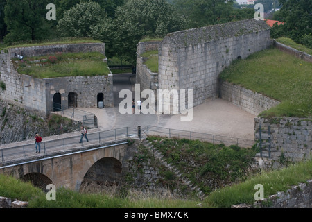 Festung Burg Zitadelle Stein Bogen Torbogen Vauban Stockfoto