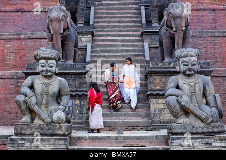 Nyatapola-Tempel in Bhaktapur, Kathmandu-Tal, Nepal Stockfoto