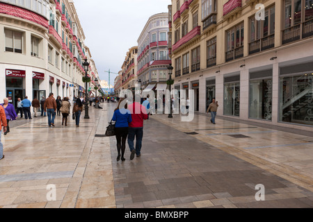 Calle Marques de Larios. Malaga. Andalusien. Spanien. Europa Stockfoto