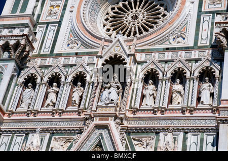 Der Dom oder die Kathedrale Santa Maria del Fiore, Florenz, Italien - detail Stockfoto