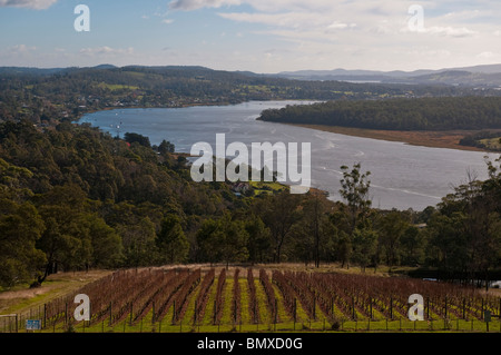 Tamar River in der Nähe von Launceston im Norden Tasmaniens Stockfoto