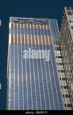 GUS-Gebäude Manchester.Standing 387 ft (118m) hoch, das Gebäude im Jahr 2004 zu Preis von £ 5,5 Millionen mit Solarmodulen verkleidet war. Stockfoto