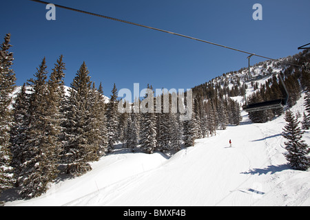 Skigebiet in Utah, usa Stockfoto