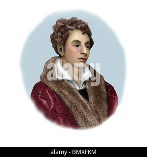 Robert Southey 1774 1843 englische Dichter Schriftsteller moderne Vignette aus einer Gravur Stockfoto