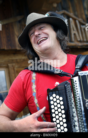 Musiker, Kitzbüheler Alpen, Kitzbühel, Tirol, Österreich Stockfoto