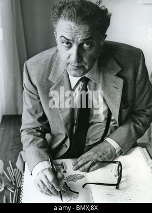 FEBERICO FELLINI (1920-1993) italienischer Filmregisseur und Drehbuchautor Stockfoto