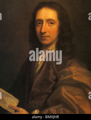 EDMOND HALLEY (1656-1742) englische Astronom und Mathematiker - Kopie des Portraits von Thomas Murray über 1687 Stockfoto