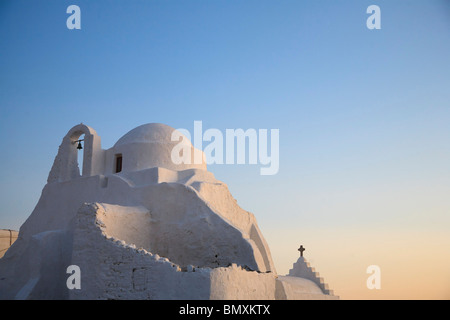 Griechenland, Cyclades, Mykonos, Mykonos-Stadt, Kirche der Panagia Paraportiani Stockfoto