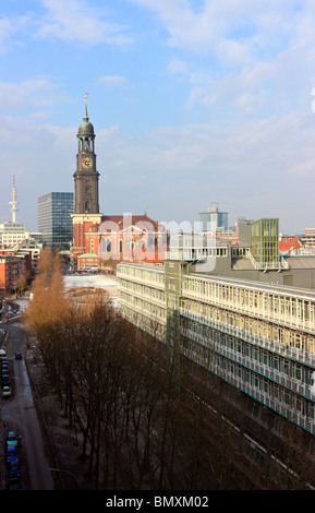 St.-Michaelis-Kirche in Hamburg - Michel Stockfoto