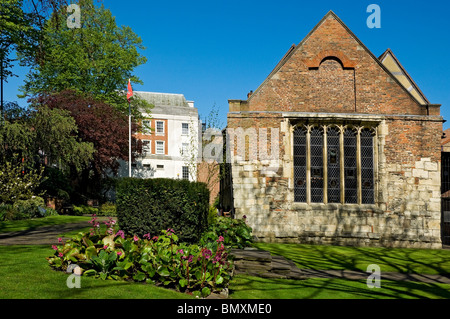 Merchant Adventurers' Hall im Frühjahr York North Yorkshire England Großbritannien GB Großbritannien Stockfoto