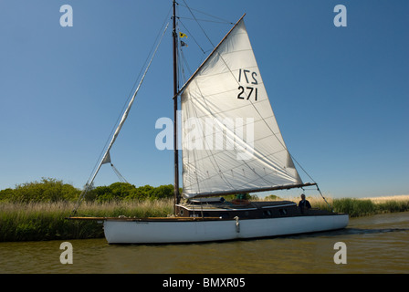 Hickling Broad, die Norfolk Broads, Norfolk, England. Stockfoto