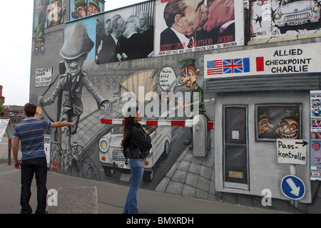 East Side Gallery Berlin Stockfoto