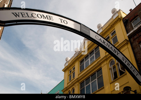 Willkommen im Carnaby Street, London W1, UK Stockfoto