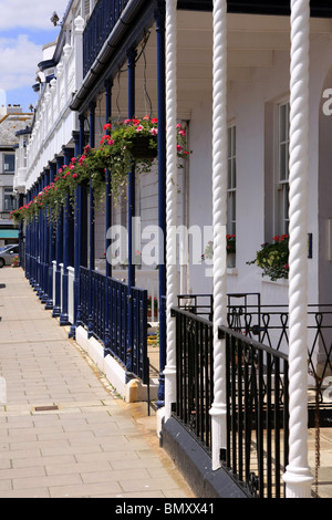 Viktorianischen Küste Gebäude in Sidmouth Devon England Stockfoto