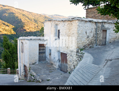 Traditionelle Architektur in Capileira Dorf, Las Alpujarras, Provinz Granada, Spanien Stockfoto