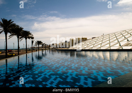 Die schöne Bibliotheca-Bibliothek in Alexandria, Ägypten. Stockfoto