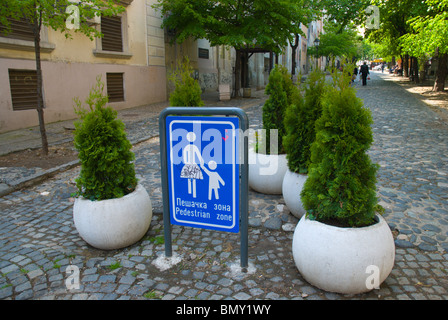 Skadar Straße Skadarlija Bezirk Belgrad Serbien Mitteleuropa Stockfoto