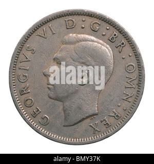 1948 halbe Krone Münze König George vi Stockfoto