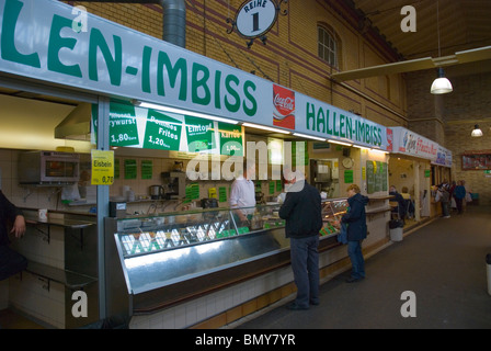 Fast-Food-stand Arminius Markthalle Markthalle Moabit West Berlin Deutschland Europa Stockfoto