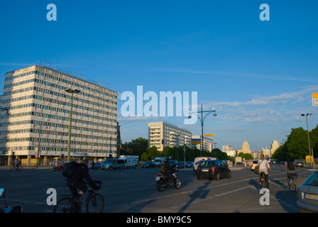 Karl-Marx-Allee Allee Friedrichshain Ost Berlin Deutschland Europa Stockfoto