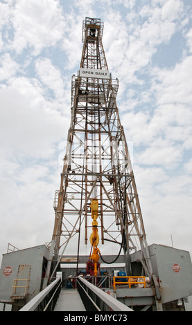 Galveston, Texas, Ocean Star Offshore-Bohranlage und Museum Stockfoto