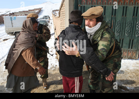 Söldner, die Gewährleistung der Sicherheit in Kabul Stockfoto