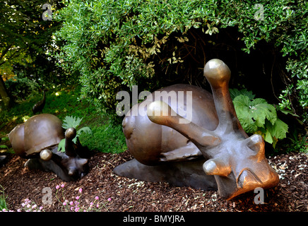 Ornamentalen Garten Schnecken Stockfoto