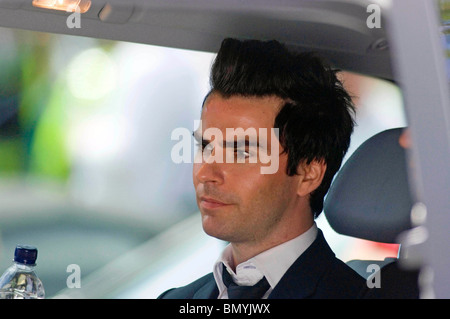 Beerdigung des ehemaligen Stereophonics-Schlagzeuger Stuart Cable in seiner Heimatstadt Aberdare in South Wales Valleys. Stockfoto