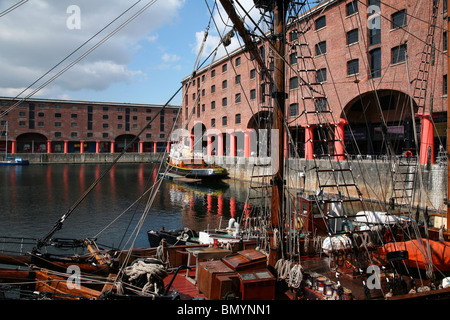 Das Albert Dock einer der wichtigsten Sehenswürdigkeiten Liverpools. Stockfoto