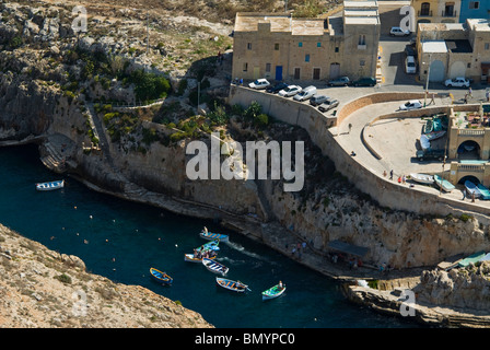 Wied Iz Zurrieq, Insel Aerial View, Malta, Republik Malta, Stockfoto