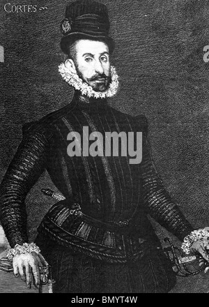 HERNANDO CORTES - spanische Eroberer und Eroberer von Mexiko (1485-1547) Stockfoto