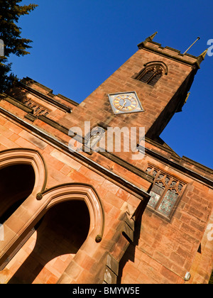 Str. Marys Kirche in Cromford Derbyshire England UK, wo der Chor die Überreste von Sir Richard Arkwright begraben sind Stockfoto