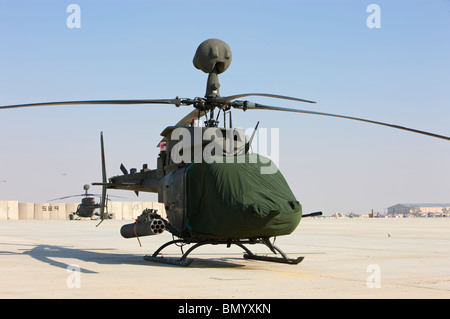 Ein OH - 58D Kiowa Warrior-Helikopter. Stockfoto