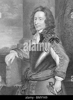 Algernon Sidney (1623-1683) auf Gravur aus den 1800er Jahren. Stockfoto