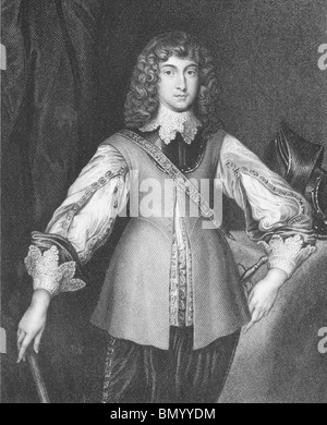 Prinz Rupert des Rheins (1619-1682) auf Gravur aus den 1800er Jahren. Stockfoto